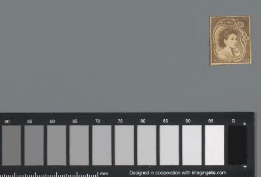 Stamp portrait of an unknown young woman