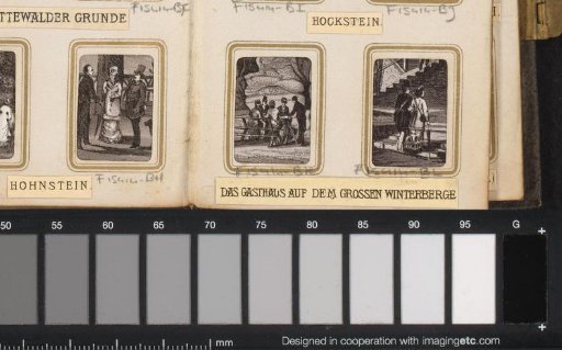 Group of people at an outdoor table at an inn on the Großer Winterberg in Saxony