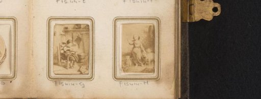 Shepherdess with three sheep