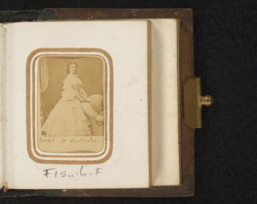 Photographic reproduction of a portrait of Elisabeth of Bavaria, Empress of Austria