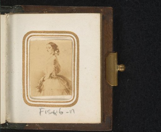 Photographic reproduction of a portrait of a young woman