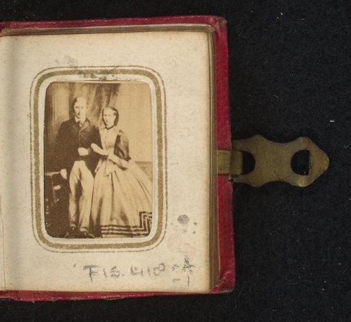 Miniature portrait of a married couple