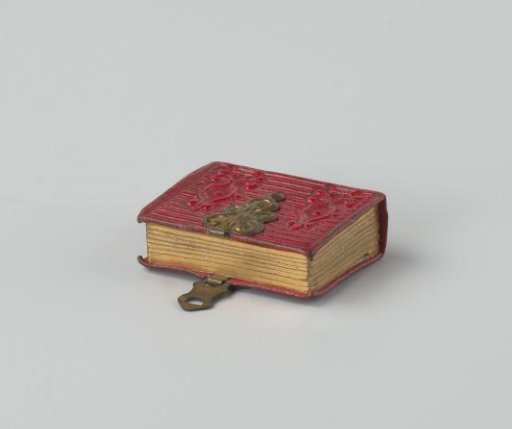 Miniature album with three portraits of an unknown couple