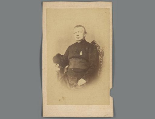 Portrait of Antonius van den Heuvel on a prayer card