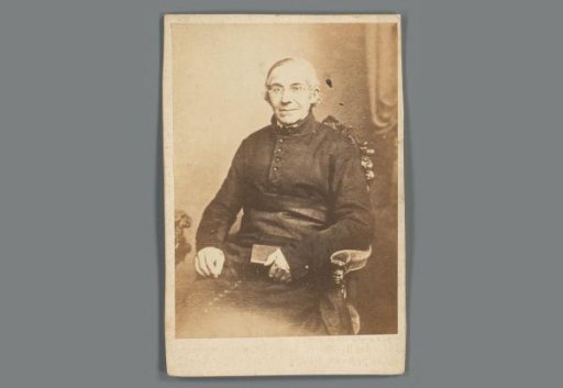 Portrait of Franciscus Josephus Haanraads on a prayer card