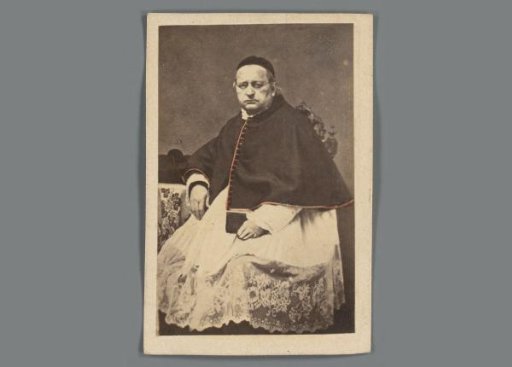 Portrait of Michael Theodorus Timmermans on a prayer card