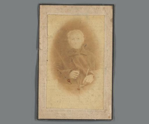 Portrait of Wilhelmus van Enschot on a prayer card