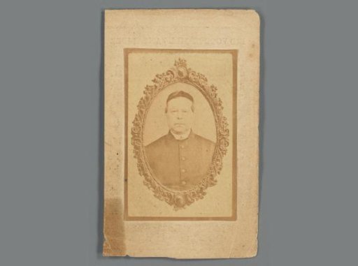 Portrait of Joannes Henricus Bauer on a prayer card