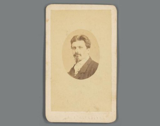 Portrait of Attilio Mocatti on a prayer card