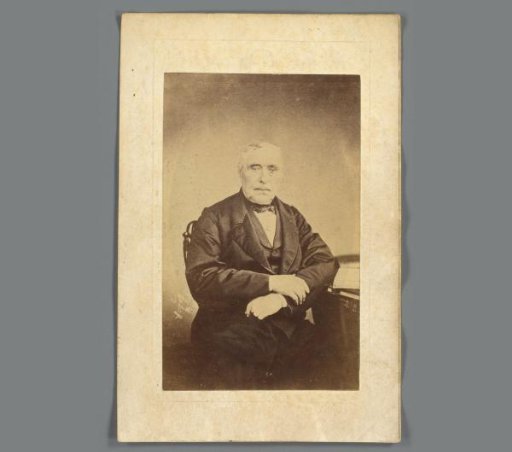 Portrait of Cornelis Johannes Janssens on a prayer card