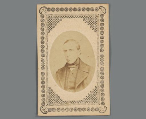 Portrait of Engelbertus Titus Tiel Groenestege on a prayer card