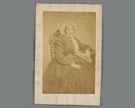 Portrait of Joanna de Bruijn on a prayer card