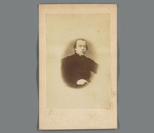 Portrait of Mattheus Feijen on a prayer card