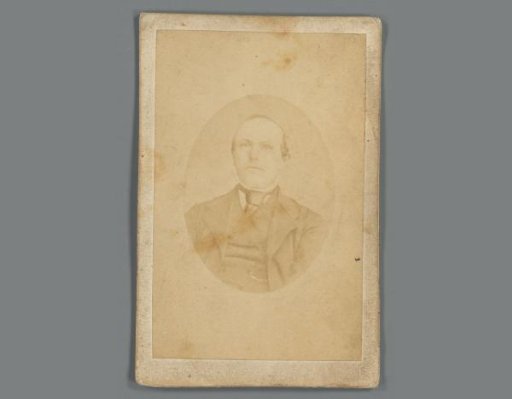 Portrait of Joannis Verhees on a prayer card