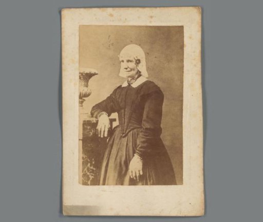 Portrait of Johanna van Gelder on a prayer card