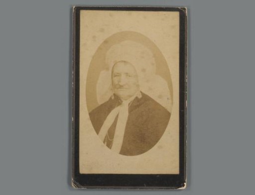 Portrait of Wilhelmina van Schijndel on a prayer card