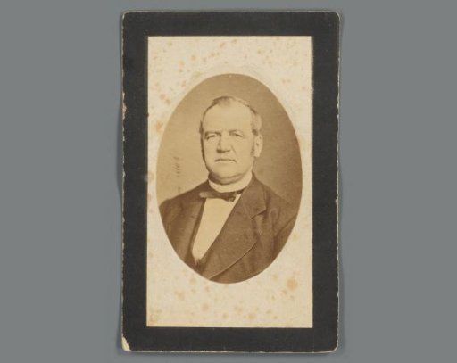 Portrait of Johannes Jacobus Beijnes on a prayer card