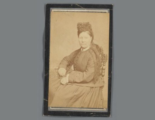 Portrait of Machilia Brizee on a prayer card
