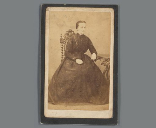Portrait of Clasina Christina Rietveld on a prayer card