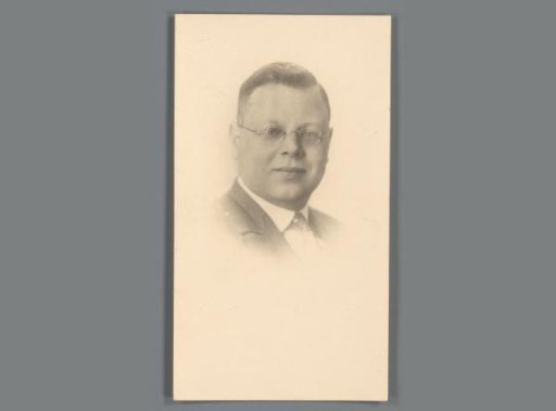 Portrait of Adriaan Johannes Vermeulen on a prayer card