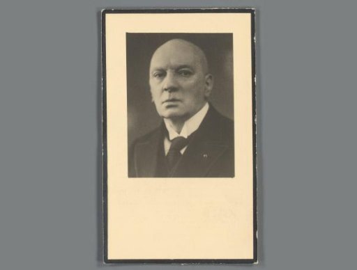 Portrait of Johannes Jacobus Roovers on a prayer card