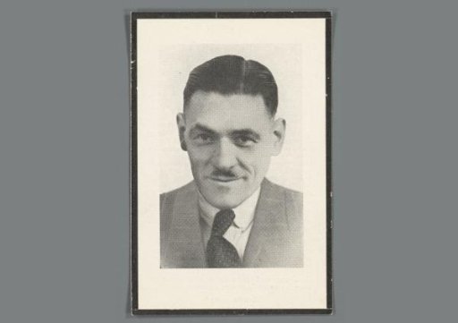 Portrait of Aloysius Anthonius de Haas on a Prayer Card