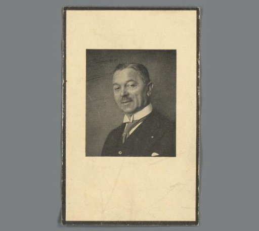 Portrait of Bernhard A.H. Deiters on a Prayer Card