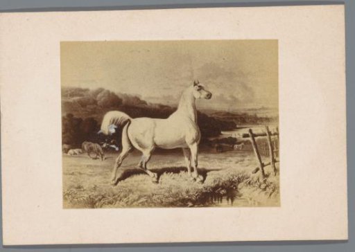 Photographic reproduction of a painting after the poem The Horse by J.J.L. ten Kate