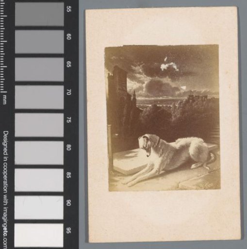 Photographic reproduction of a painting after the poem Only One! by J.J.L. ten Kate