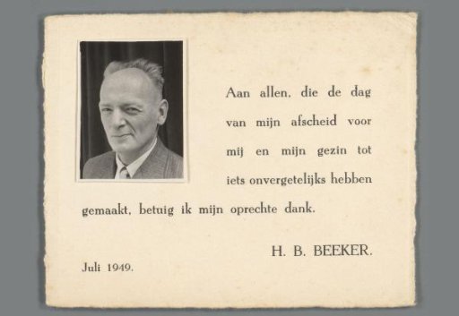 Portrait of H.B. Beeker