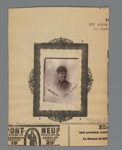 Portrait of the actress Antonine Pélissié