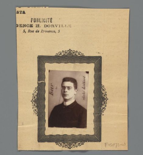 Portrait of an unknown man, designated as Beer