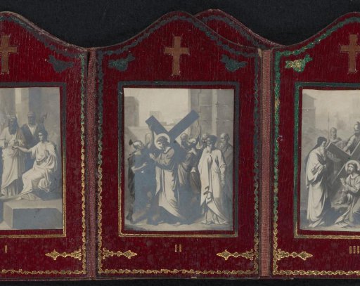 Photographic Reproduction of a Painting with the Second Station of the Cross