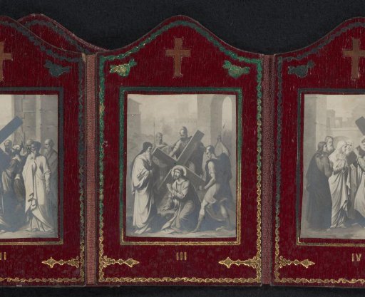 Photographic Reproduction of a Painting with the Third Station of the Cross