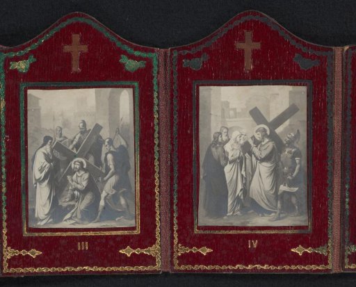 Photographic Reproduction of a Painting with the Fourth Station of the Cross