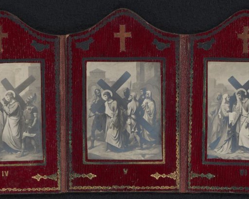 Photographic Reproduction of a Painting with the Fifth Station of the Cross