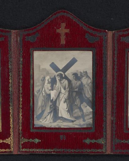 Photographic Reproduction of a Painting with the Sixth Station of the Cross