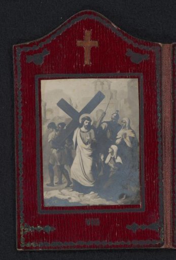 Photographic Reproduction of a Painting with the Eighth Station of the Cross