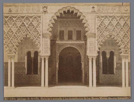 Entrance of the Dormitorio de los Reyes Moros in the Royal Palace of Seville