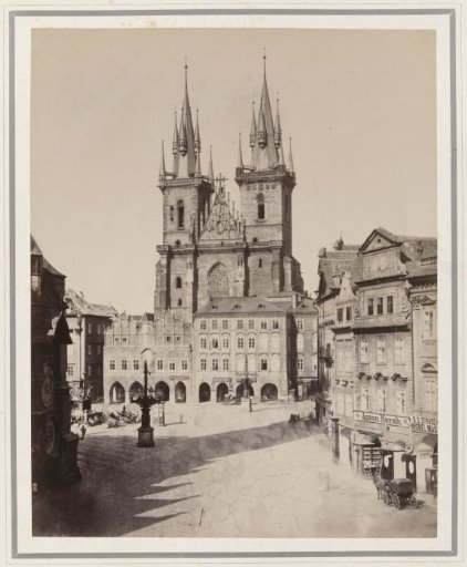 View of the Týn Church in Prague