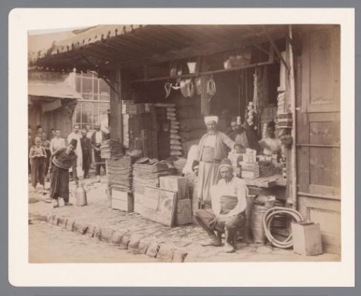 View of a Kurdish shop in Bursa