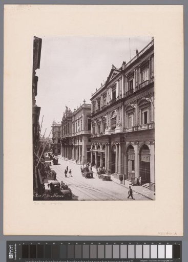 Street view in Rua Primeiro de Março in Rio de Janeiro