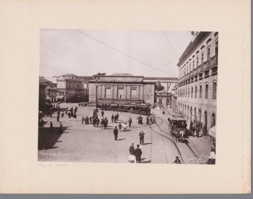 View of Place de Carioca in Rio de Janeiro