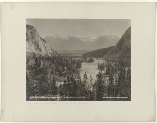 View over Bow Valley in Alberta, Canada
