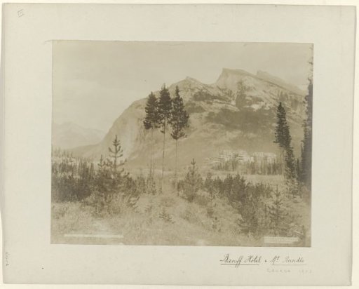 View of the Banff Springs Hotel, with Mount Rundle in the background