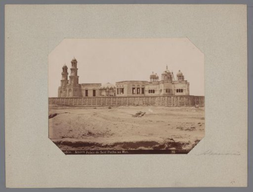 View of the palace of Mohammed Said near the port of Alexandria