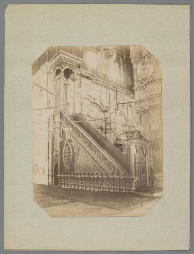 Minbar in the mosque of Mohammed Ali in Cairo