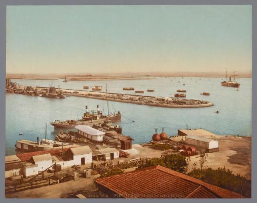 View of Port Tewfik and the Suez Canal