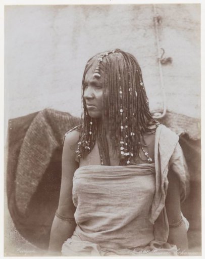 Portrait of an unknown woman of the Besharin tribe.