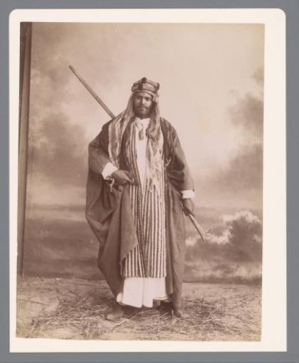 Portrait of an unknown Bedouin man.